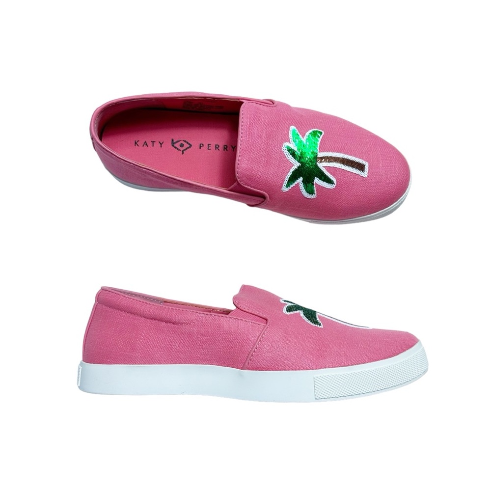 Katy Perry Collections Pink Palm Tree Flats